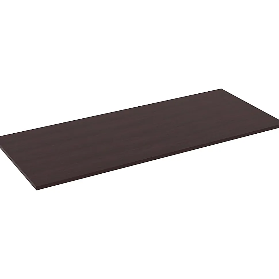Lorell® Laminate Table Top, 72"W x 30"D, Espresso