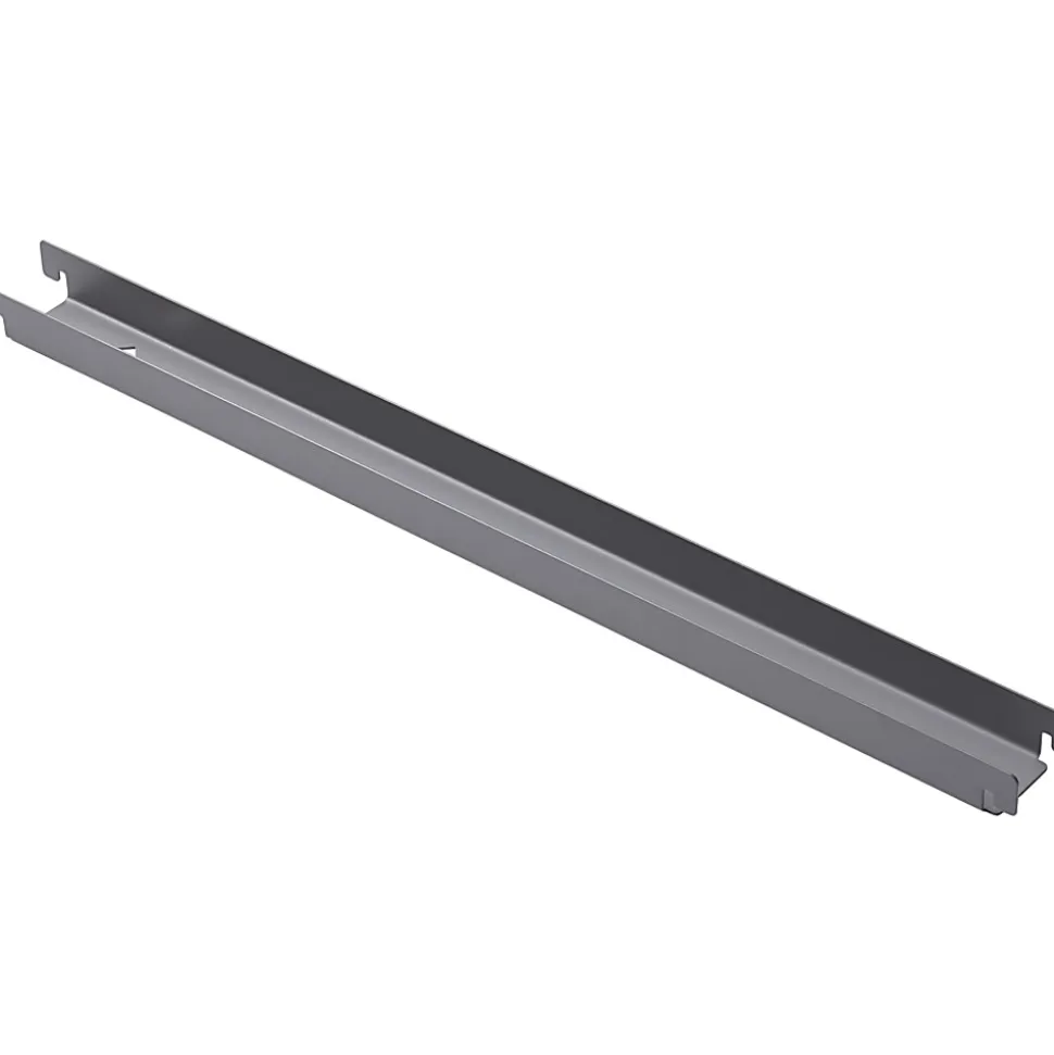 Lorell Lateral File Front-To-Back Rail Kit, Platinum Gray, Set Of 4