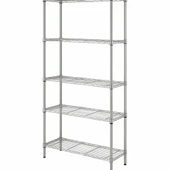 Lorell Light-Duty Wire Shelving, 5 Tier(s), 72