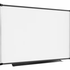 LorellĀ® Magnetic Dry-Erase Whiteboard Combo Board, 48" x 36", Aluminum Frame With Black Finish