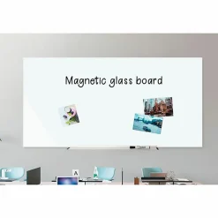 Lorell® Magnetic Unframed Dry-Erase Bulletin Whiteboard, 72
