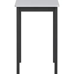 LorellĀ® Melamine/Steel Utility Table, 30"H x 60"W x 18-1/8"D, Gray/Black