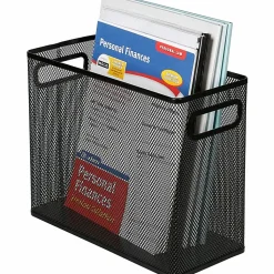 Lorell® Mesh Desktop Hanging File Folder, Letter-Size, Black