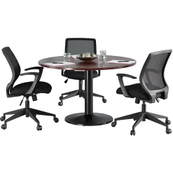 Lorell® Mesh Mid-Back Office Chair, Black