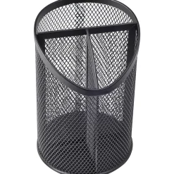 Lorell® Mesh Pencil Cup, 6
