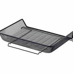 Lorell® Mesh Side-Loading Document Tray, Letter/Legal Size, Black, Set Of 2