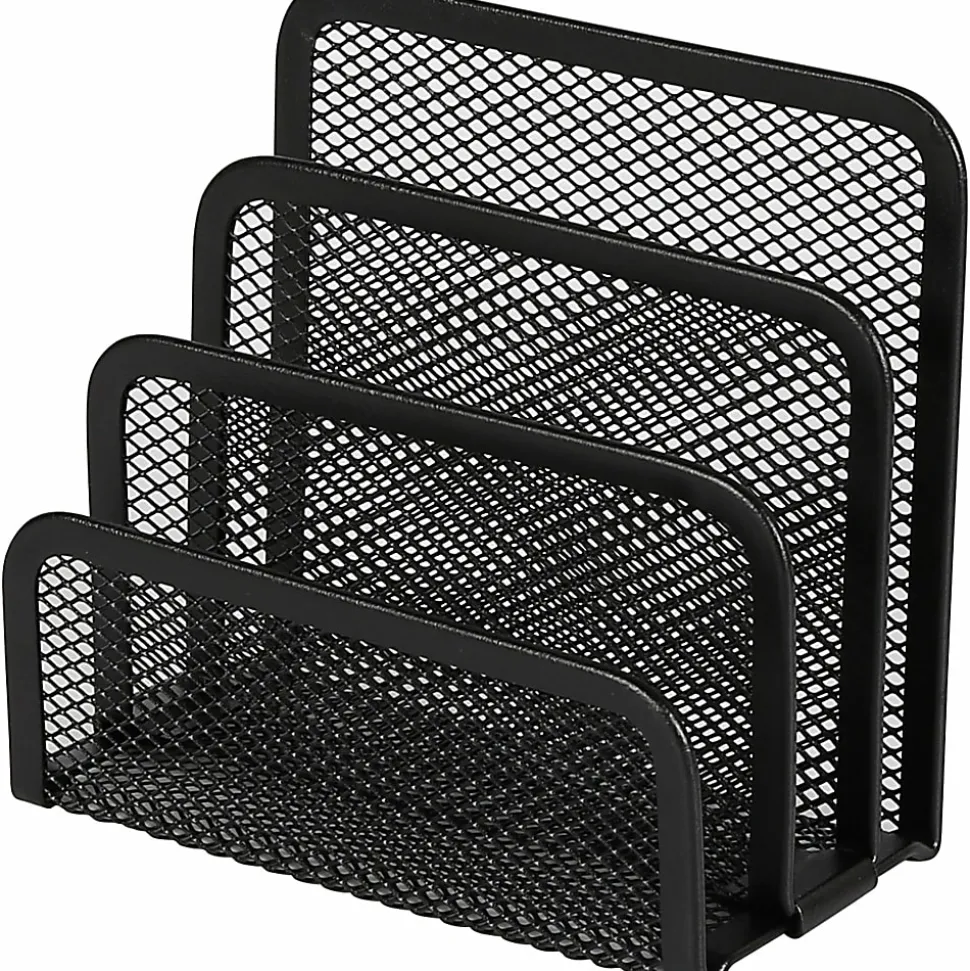 Lorell® Mesh Vertical Sorter, Black