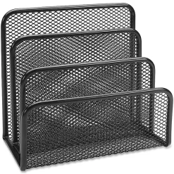 Lorell® Mesh Vertical Sorter, Black