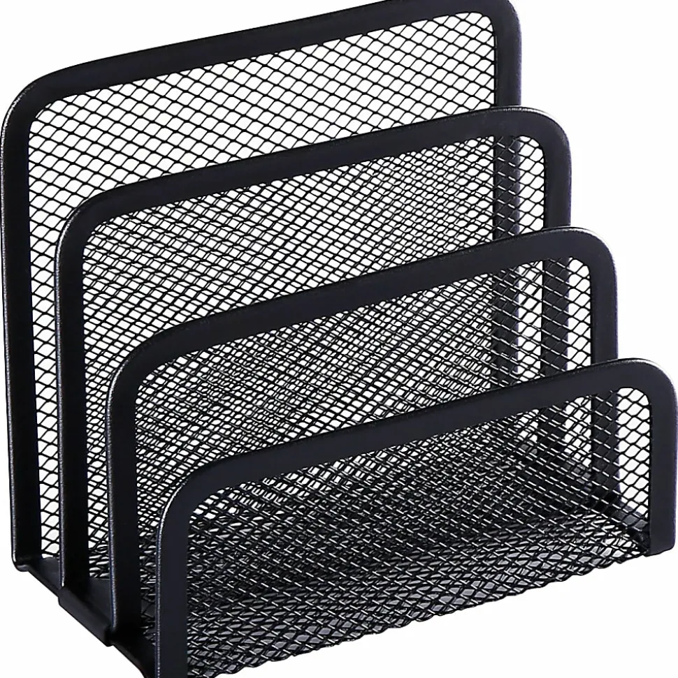 Lorell® Mesh Vertical Sorter, Black