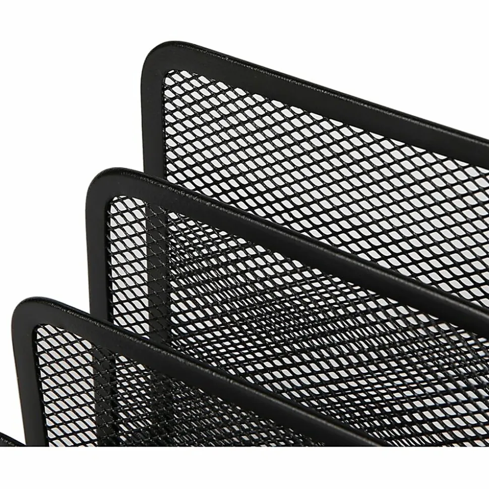 Lorell® Mesh Vertical Sorter, Black