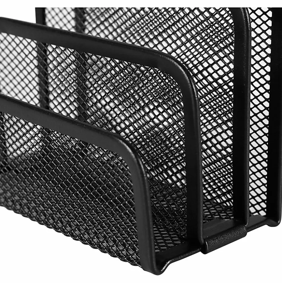 Lorell® Mesh Vertical Sorter, Black