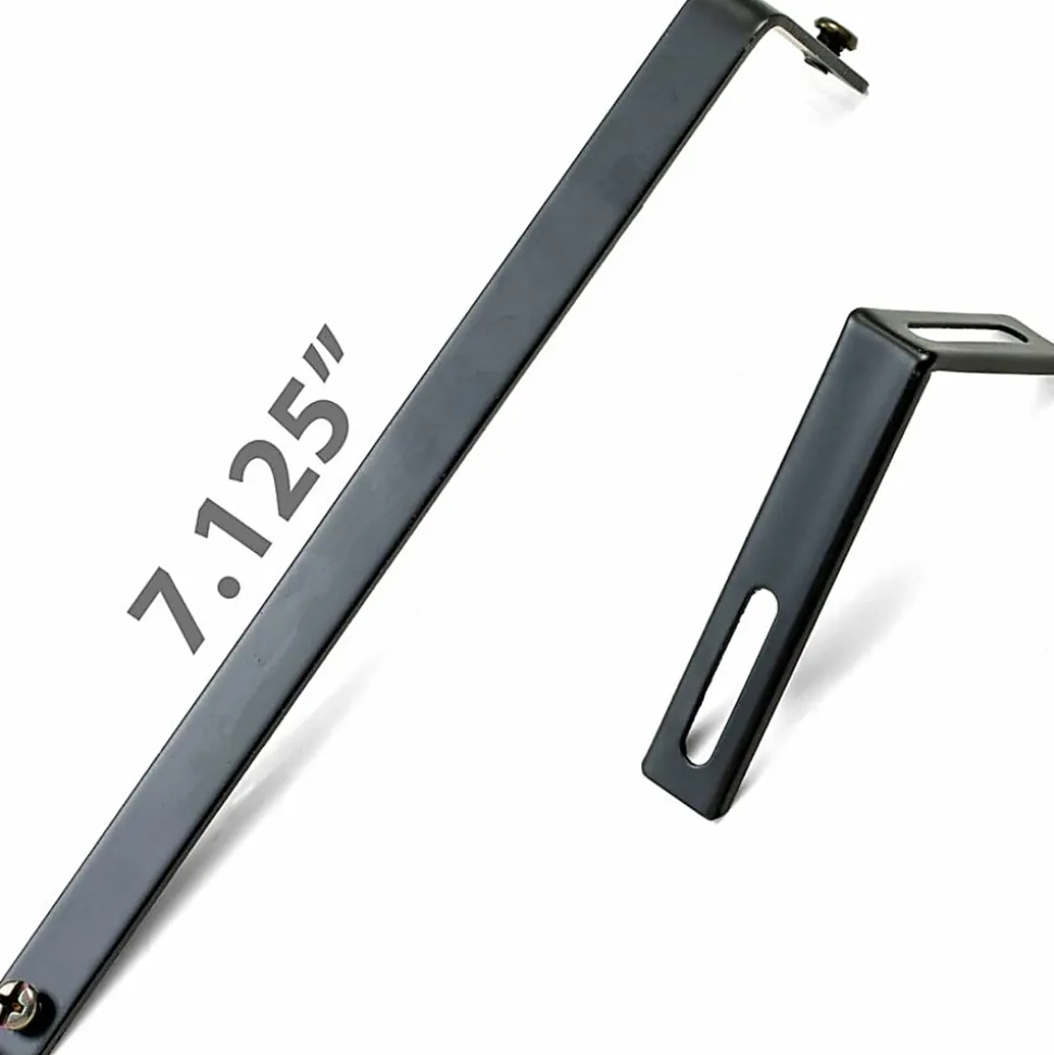 Lorell® Metal Cubicle Hangers, Black, Pack Of 2