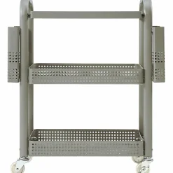 Lorell® Mobile Metal File Cart, Champagne