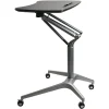 Lorell® Mobile 29"W Adjustable Height Sit-To-Stand Desk, Black