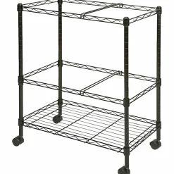 Lorell® Mobile Wire File Cart, 2-Tier, 26