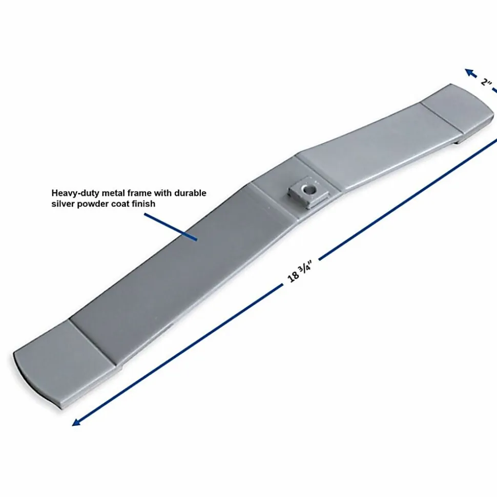 Lorell® Panel Foot Aluminum Panel System, 2-Pack