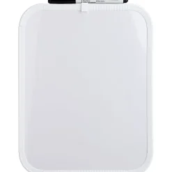 LorellĀ® Personal Dry-Erase Whiteboards, 11" x 8 1/2", Plastic Frame With White Finish, Pack Of 6