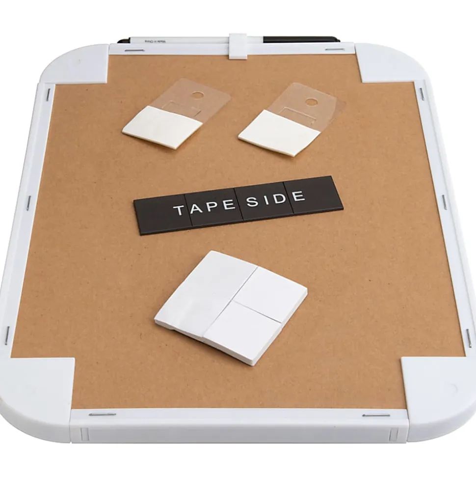 Lorell® Personal Dry-Erase Whiteboards, 11" x 8 1/2", Plastic Frame With White Finish, Pack Of 6