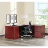 Lorell® Prominence 2.0 60"W Double-Pedestal Computer Desk, Mahogany