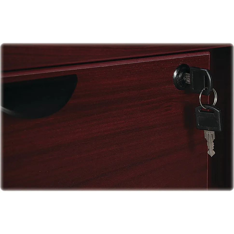 Lorell® Prominence 2.0 60"W Right-Pedestal Computer Desk, Mahogany