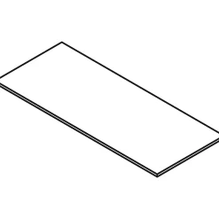 Lorell® Relevance Series Desk Top, 60"W x 29 1/2"D, Charcoal