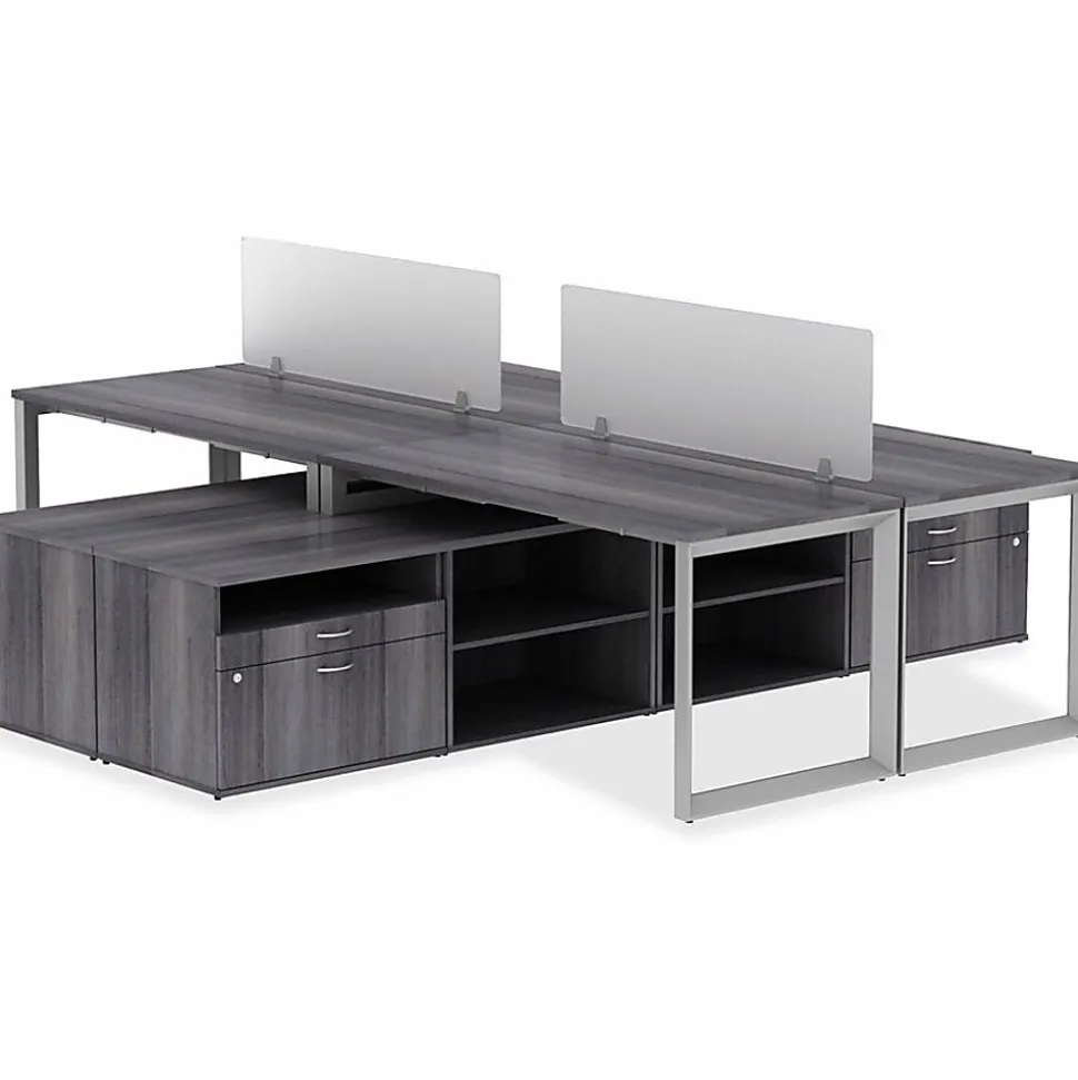 Lorell® Relevance Series Desk Top, 60"W x 29 1/2"D, Charcoal