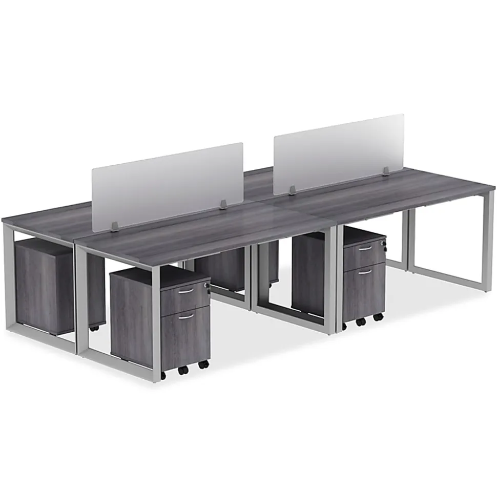 Lorell® Relevance Series Desk Top, 60"W x 29 1/2"D, Charcoal