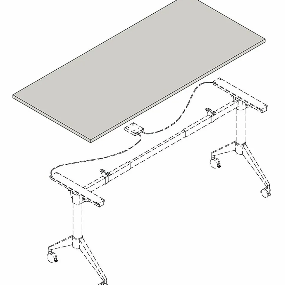 Lorell Relevance Series Tabletop - Walnut Rectangle Top - 60" Table Topx 30" Table Top Depth x 1" Table Top Thickness - Assembly Required - 1 Each