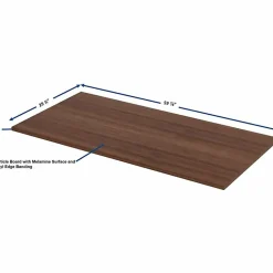 Lorell Relevance Series Tabletop - Walnut Rectangle Top - 60