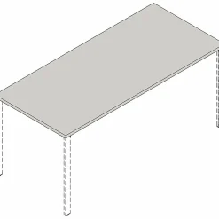 Lorell Relevance Series Tabletop - Walnut Rectangle Top - 60