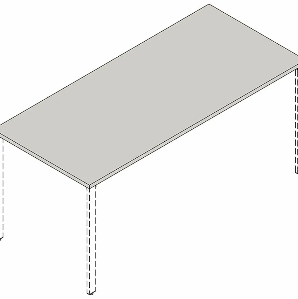 Lorell Relevance Series Tabletop - Walnut Rectangle Top - 60" Table Topx 30" Table Top Depth x 1" Table Top Thickness - Assembly Required - 1 Each