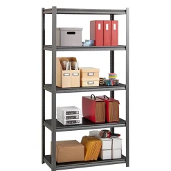 Lorell™ Riveted Storage Shelving Unit, 5-Shelf, 72
