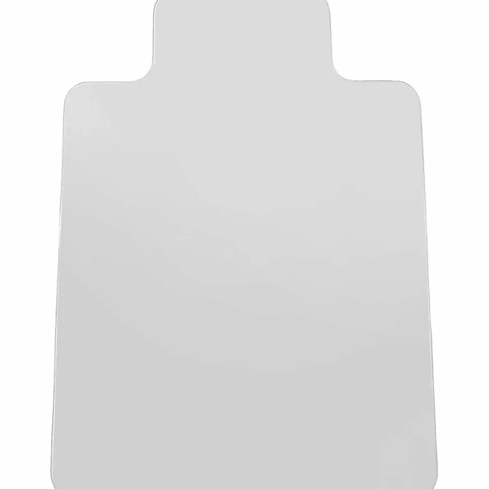 Lorell® Rolled Hard Floor Chair Mat, 45" x 53", Wide Lip