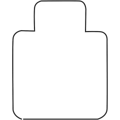 Lorell® Rolled Hard Floor Chair Mat, 45