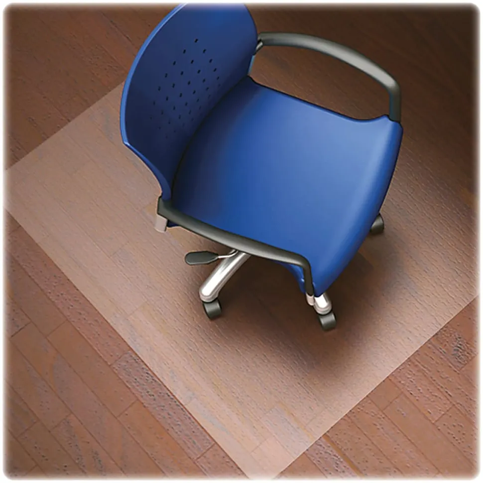 Lorell® Rolled Hard Floor Chair Mat, 36" x 48"