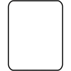 LorellĀ® Rolled Low Pile Studded Chair Mat, 45" x 53", Wide Lip