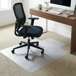 Lorell® Rolled Low Pile Studded Chair Mat, 45