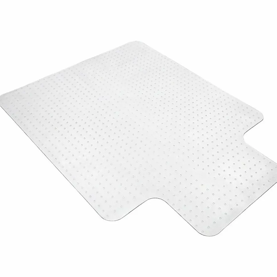 Lorell® Rolled Low Pile Studded Chair Mat, 36" x 48", Standard Lip