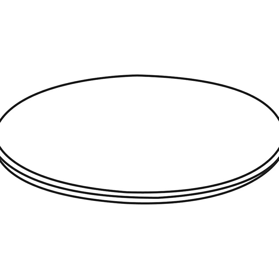 Lorell® Round Conference Tabletop, 48", Weathered Charcoal