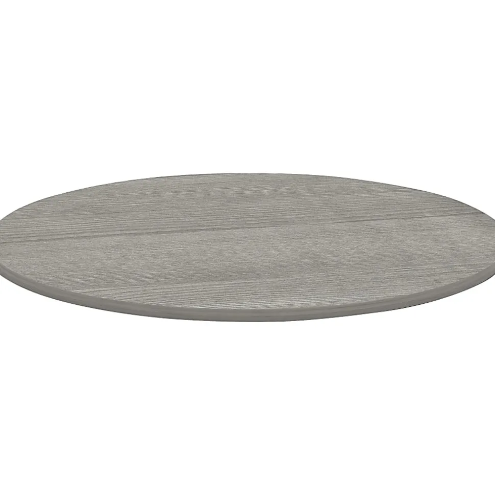 Lorell® Round Conference Tabletop, 48", Weathered Charcoal