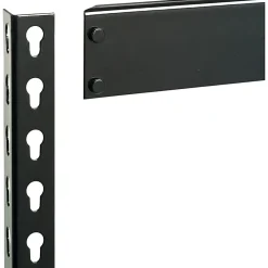 LorellĀ® 5-Shelf Riveted Steel Shelving, 72"H x 48"W x 24"D, Black