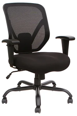 Lorell® SOHO Big & Tall Mesh Back Chair, Black