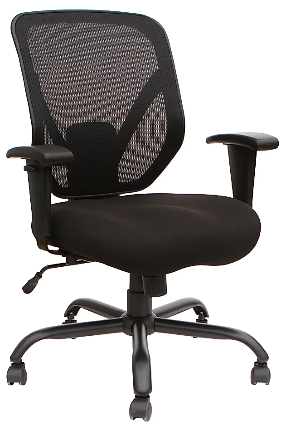 Lorell® SOHO Big & Tall Mesh Back Chair, Black