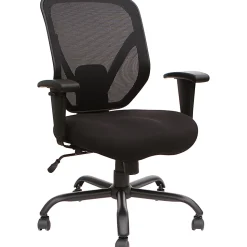 Lorell® SOHO Big & Tall Mesh Back Chair, Black