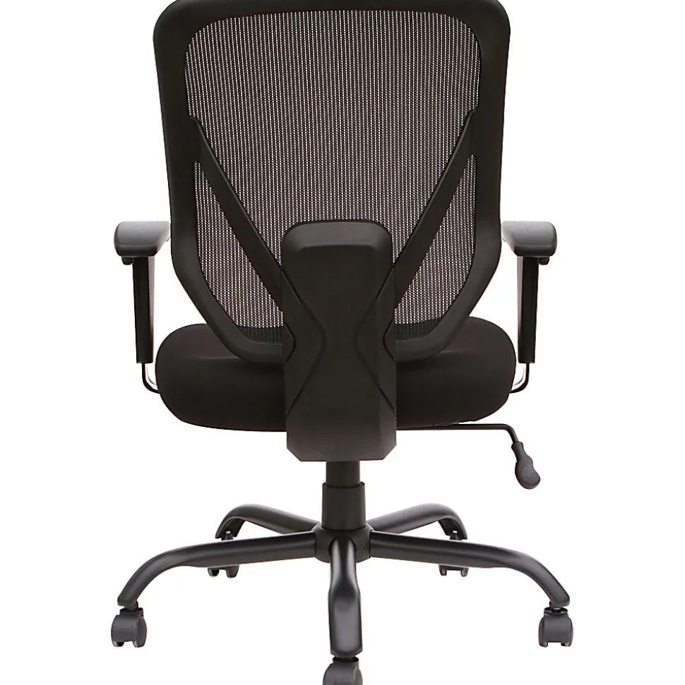 Lorell® SOHO Big & Tall Mesh Back Chair, Black