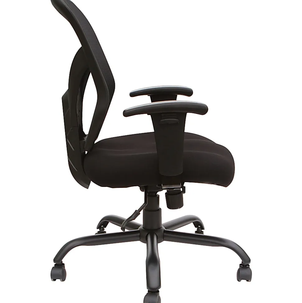 Lorell® SOHO Big & Tall Mesh Back Chair, Black