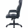 Lorell® SOHO Ergonomic Bonded Leather High-Back Executive Chair, Black