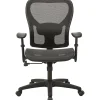 Lorell® SOHO Mesh Mid-Back Task Chair, Black