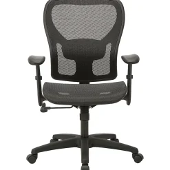LorellĀ® SOHO Mesh Mid-Back Task Chair, Black