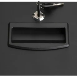 Lorell® Steel Locking Letter-Size Mobile File Cart, Black
